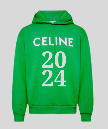 CELINE HOODIE GREEN