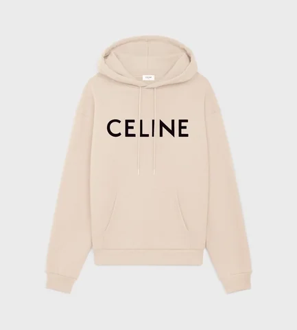 CELINE LOOSE HOODIE IN COTTON FLEECE