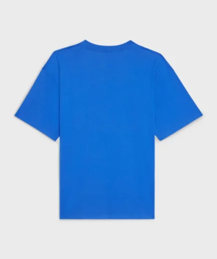 CELINE LOOSE T-SHIRT IN COTTON JERSEY BLUE