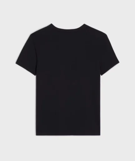 CELINE REGULAR T SHIRT IN COTTON JERSEY