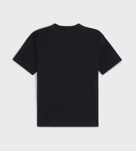 CELINE WILTERN T SHIRT IN COTTON JERSEY BLACK