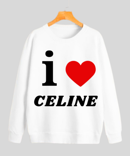 Celine Love Sweatshirt White