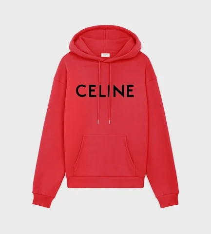 LOOSE CELINE HOODIE IN COTTON FLEECE