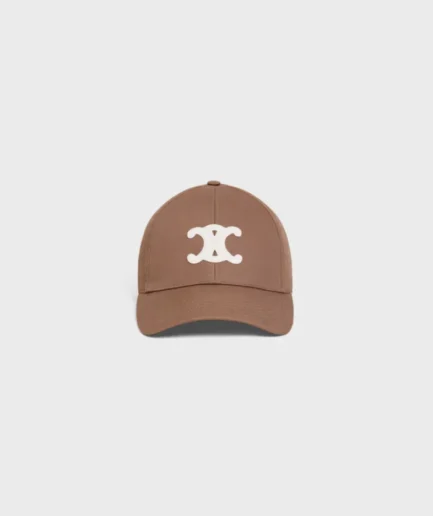 TRIOMPHE BASEBALL CAP IN COTTON MARRON GLACE