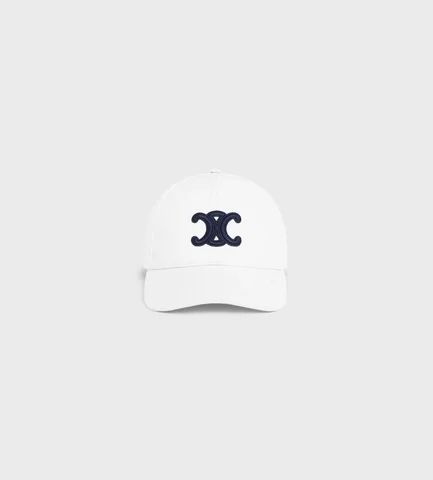 TRIOMPHE BASEBALL CAP IN COTTON WHITE